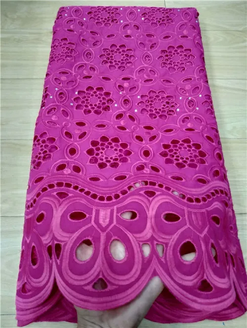 Швейцарская кружевная ткань розовое французское кружево Высокое качество Быстрая Сушка кружевная ткань dentelle coton ткань нигерийское торжественное платье 5 ярдов/лот - Цвет: 23