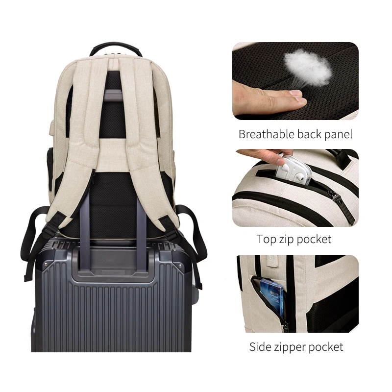Outwalk hot sell Male Backpack New Anti-Thief Men Backpack Travel Laptop Backpack Man School Bag For university School Bagpack R