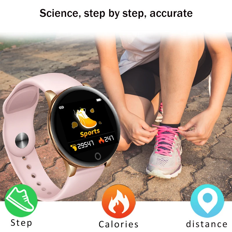 Tanie Relogio feminino panie zegarki LIGE 2019 nowych opaska fitness smart watch mężczyźni kobiety na iPhone sportowy zegarek Montre Femme