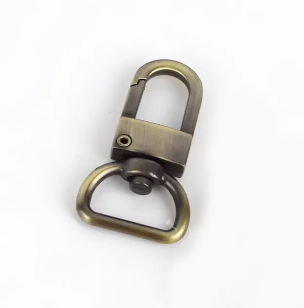 brass 5/10 шт. 16 мм металлический Поворотный Trigger мешок пряжки Омара Застежка карабин с кольцом для ключей брелок для ключей сумка с ремешком и пряжкой DIY аксессуары для сумок - Цвет: brass