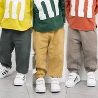 Baby Pants Toddler Girls Boys Cotton Line Loose Bloomers  Drawstring Trousers Fall Spring Summer Casual Children's Clothes 3