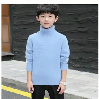 

Children's Clothing Boy Sweater 5 Autumn and Winter Models 7 Thickened of Bottoming 10 Warm 12 Year Old Children Foreign Style