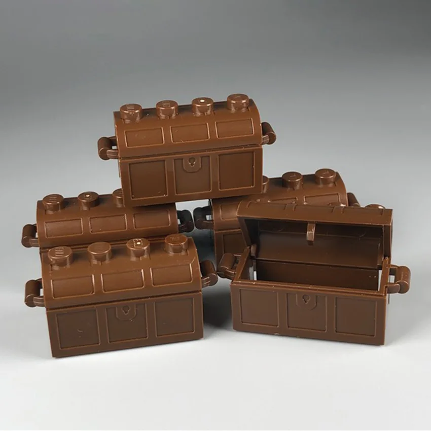 5pcsset Legoingly Treasure Chest Box Storage Box Figures Ring Building Blocks MOC Parts Accessories Bricks Kits DIY Kids Toys  (3)