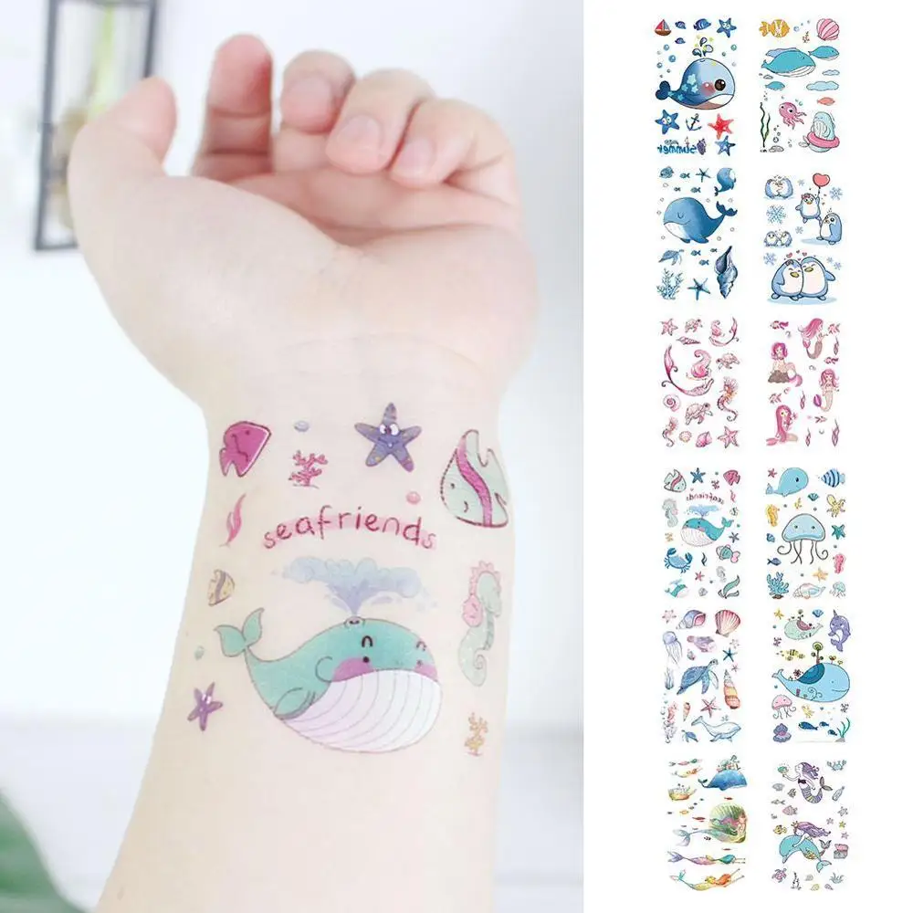 Горячая Сексуальная мультфильм временная татуировка милые тату наклейка в виде