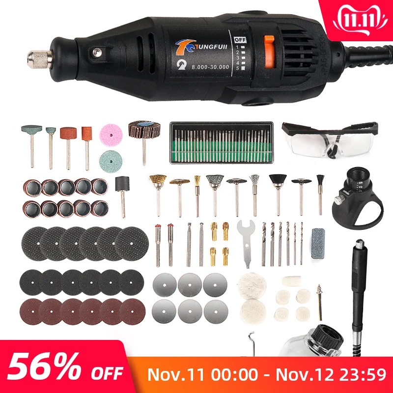 

Electric Rotary Tool Dremel Tools Engraving Machine Pen For Dremel 3000 4000 Mini Electric Drill Grinder Drilling Machine 146pc