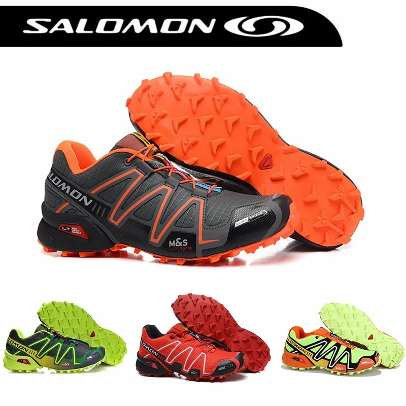 Salomoner SpeedCross 3 CS Мужская Уличная обувь для альпинизма, спортивные дышащие кроссовки, solomon Speedcross zapatillas hiking Hombre
