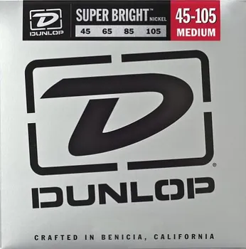 

Dbsbn45105 super bright bass guitar strings, Nickel Plated, medium, 45-105, Dunlop