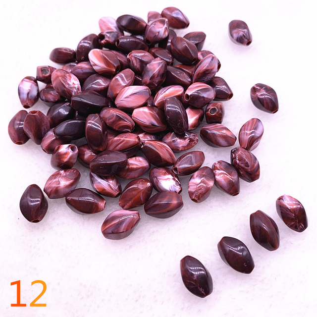 oval shape Acrylic Beads Spacer Loose Beads For Jewelry Making DIY Bracelet