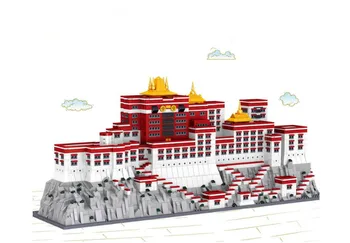 

Snow mountain Mount Qomolangma The Potala Palace Model Building Blocks DIY Educational Street view Bricks Toys For Children