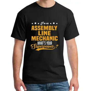 

Designer assembly line mechanic t-shirts mens XXXL 4Xl 5XL short-sleeve slim fit