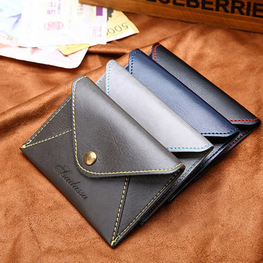 

1PC Wallets Stylish Super Slim Soft PU Leather Minimalist Credit Card Wallet Purse Card Holders Wallet Thin Small