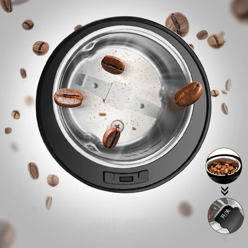 Mini Electric Coffee Grinder 400W Beans Spices Nut Seed Coffee Bean Grind Salt Pepper Grinder Molinillo Cafe Kitchen tool
