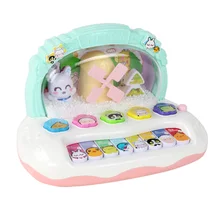 1 комплект, обучающий музыкальный инструмент, модный портативный электрический маленький пианино, мигающая игрушка, музыкальная клавиатура для подростков, малышей