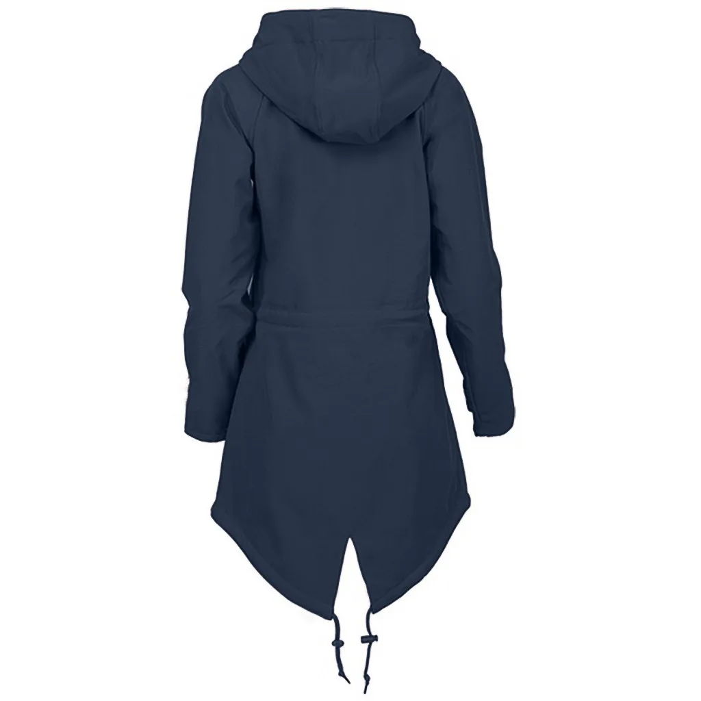 Однотонная дождевик зимняя куртка женская толстовка теплая водонепроницаемая куртка для спорта на открытом воздухе пальто ветровка, длинное пальто Corta Vento