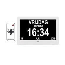 Calendar-Clock Digital for 7-Inch Visually Impaired Elderly-Alert Option Large
