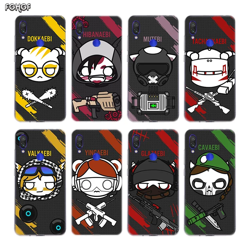 

Rainbow Six Siege Silicone Case For Xiaomi Redmi Note 7 6 Pro 5 4 4X K20 7A Y3 S2 5A 6A Xiomi Pocophone F1 9T 9 SE 8 A2 lite