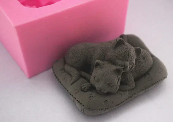 

FM403 Handmade Soap Mold/Silicone Mold/Candle Mode/SOAP/Silicone Soap Mold Cat