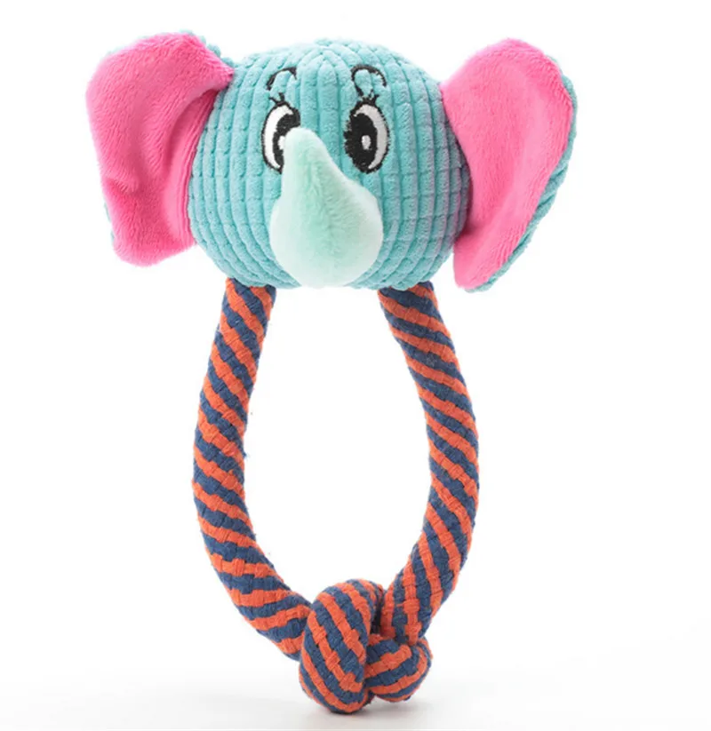 Pet Elephant разнообразие плюшевые фигуры животных Жевательная шлифовальная игрушка собака щенок игрушка очищающие зубы интерактивные жевательные плюшевые игрушки для собак - Цвет: 1