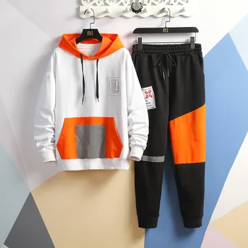 

2020 Autumn Spring Tracksuits Men's Sport Set Hoodies Sweatpants Pants Sportswear Brand Sporting Suit Track Print Clothes