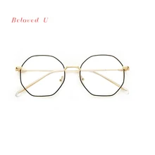 Металлические защитные очки для компьютера, анти-синие очки для женщин, новые оправа для очков от близорукости, Модные оптические очки