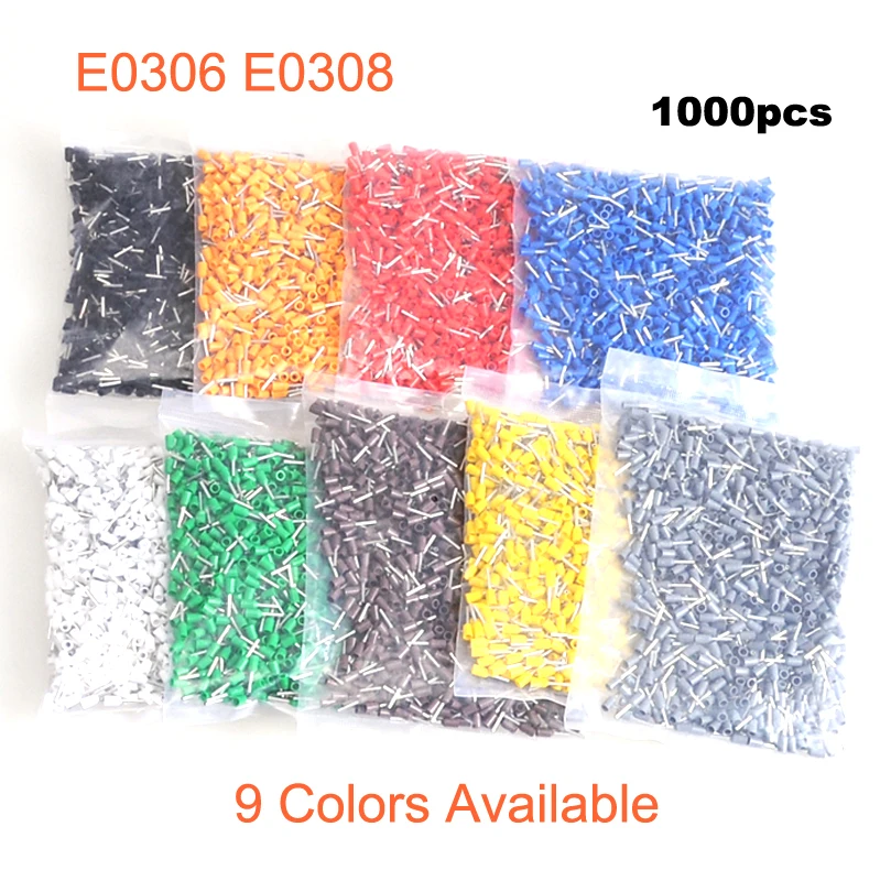 E0306 E0308 copper tube insulated terminal wire connector
