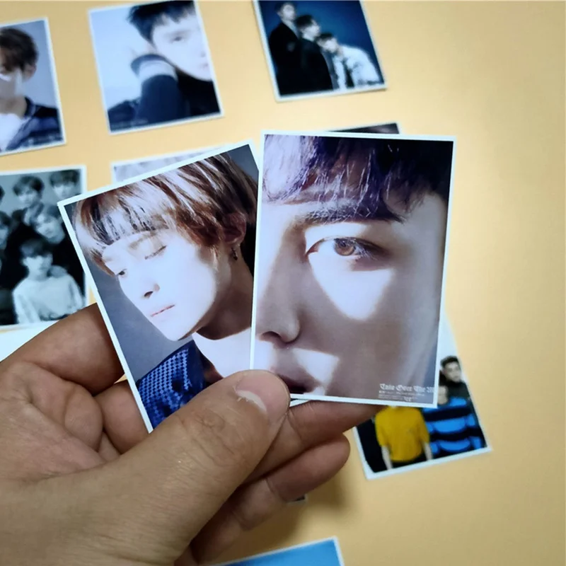 16 шт./компл. WAYV взять Over The Moon Фотокарта Стикеры альбом с украшением в виде кристаллов карты Стикеры десять Winwin фото Stikcy карты
