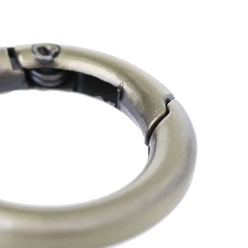 

Metal Snap Clip Trigger Spring Gate 8 Rings Key Buckles Bag Accessories M5TE