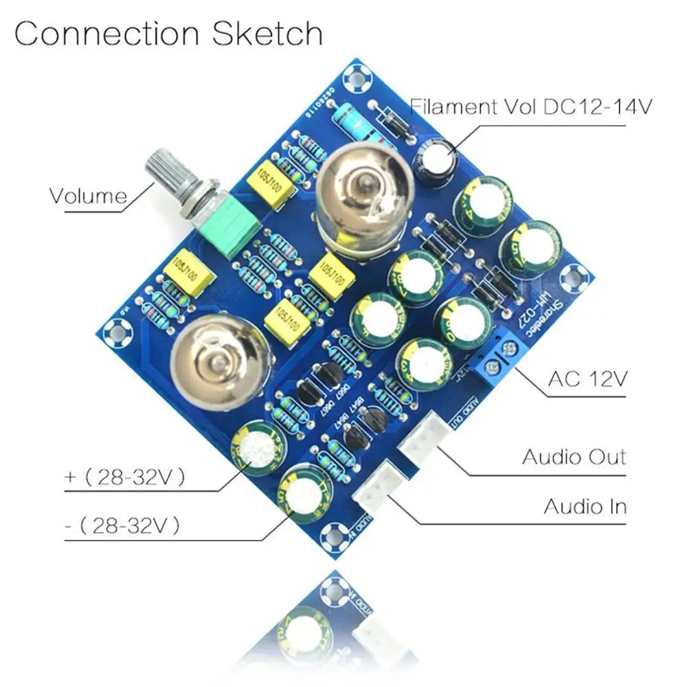 Hifi вакуумная трубка набор предусилителя Ac12v Diy электронный клапан усилитель и готовой продукции профессиональный