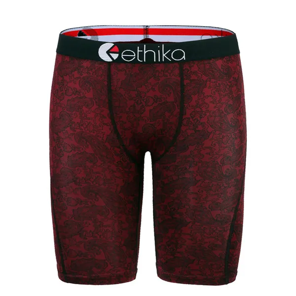 J Ethika, мужское нижнее белье до колен, хипстер, хип-хоп, уличная одежда, мужские боксеры, быстросохнущие, модные, дышащие, длинные, для ног, боксеры для женщин - Цвет: J