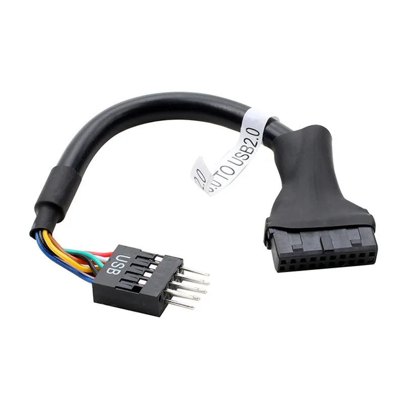 Гибкий материал USB3.0 20Pin Male & Female To USB2.0 9Pin материнская плата мужской и женский