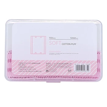 

Ran Color 550 Pcs Cotton Wipes Nail Polish Remover Wipes Facial Cotton Pads Nail Art Polish Makeup Remover Tissue