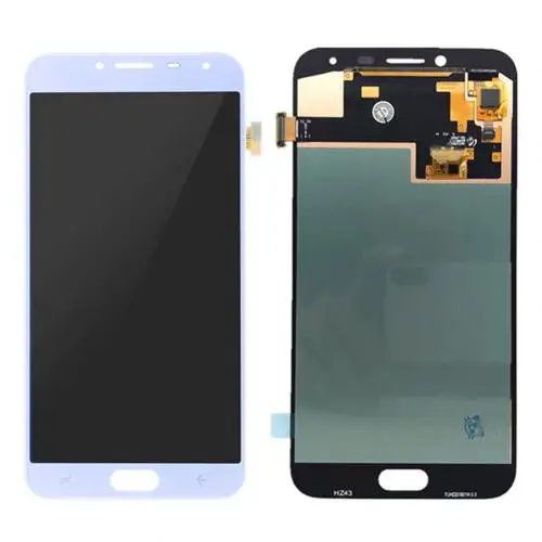 Активно-матричные осид, Сенсорный экран дигитайзер в сборе для Samsung Galaxy J4 J400M J400F - Цвет: Синий