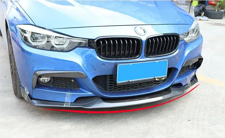 Углеродное волокно Racing передние сплиттеры губ для BMW 3 серии F30 М Спорт 320i 325i 328i 340i 2012+ передние сплиттеры бампер для губ фартуки