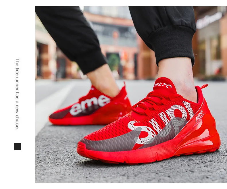 Leisure Time Man Outdoors Sneakers Low Help Bradyseism Run Shoe Male Ventilation Thick Bottom Net Cloth Male Shoe