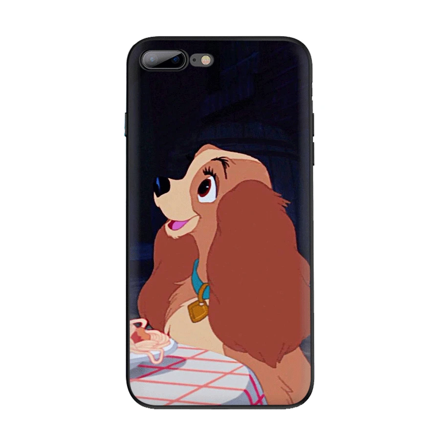 Чехол для мобильного телефона из ТПУ для iPhone 11 Pro X XR XS Max iPhone 7 8 6 6s Plus SE 5 5S чехол с рисунком собаки леди и бродяга