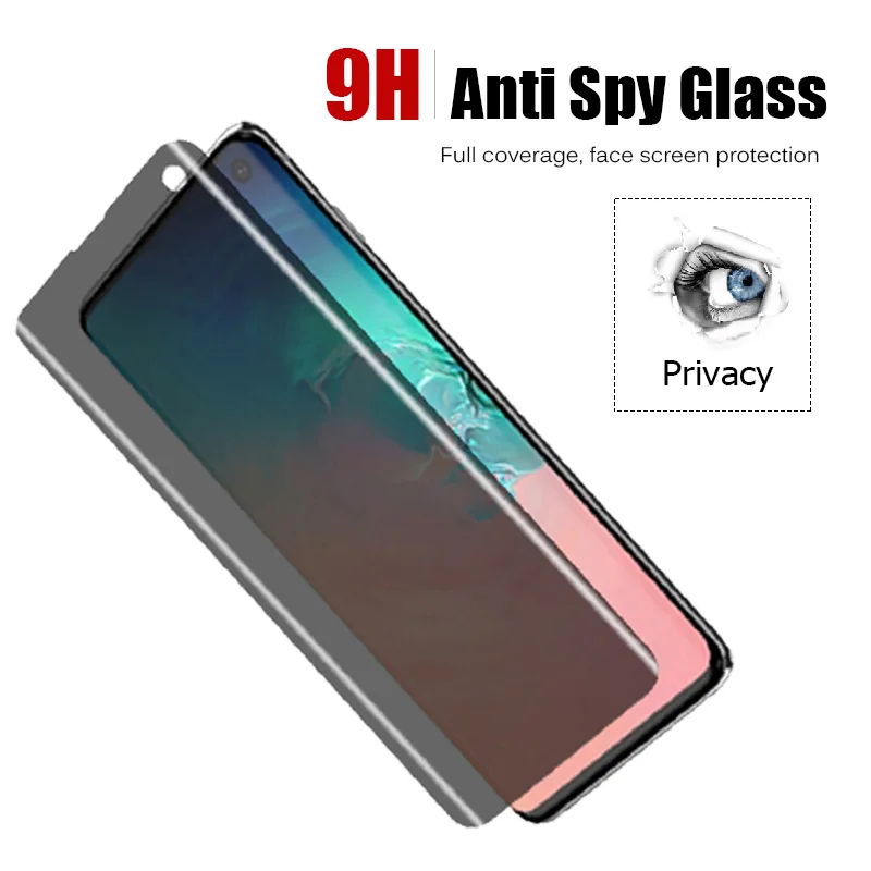 Анти-шпионское закаленное стекло для Samsung A50 A40 A30 A20 A10 Защита экрана A60 A70 HD