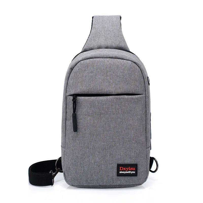 

Canvas Casual Shoulder Dacron Men's Chest Pack Korean-style Verticle Square Chest Backpack Sports Riding Shoulder Bag Fashion