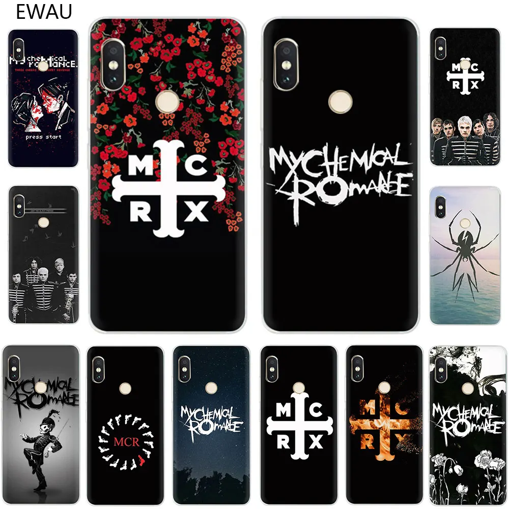 Жесткий чехол для телефона EWAU My Chemical Romance Xiaomi Mi Note F1 5S 6 8 9 10 SE A1 A2 A3 Lite 9T CC9e Pro |