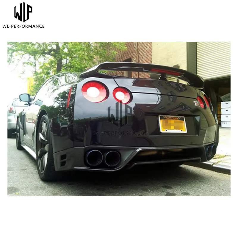 R35 GTR стиль карбоновый бампер передний бампер для губ задний бампер диффузор боковые юбки автомобильный комплект кузова для Nissan R35 GTR 08-13 использование