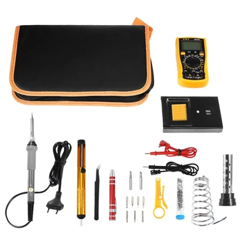 

EU PLUG Soldering Iron Multi-use Hand Tools Set for Various Electronic Devices Kit Electronica LCD Screen Digital Multimeter
