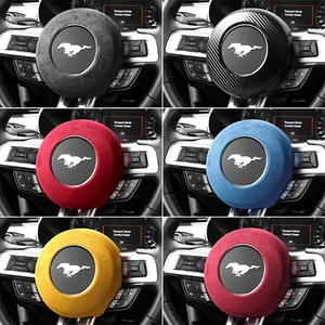 Image 2 - TPIC Alcantara Bọc Lái Ô Tô Túi Khí ABS Dành Cho Ford Mustang 2015 2021 Nội Thất Dải Viền Tự Động Tạo Kiểu phụ Kiện