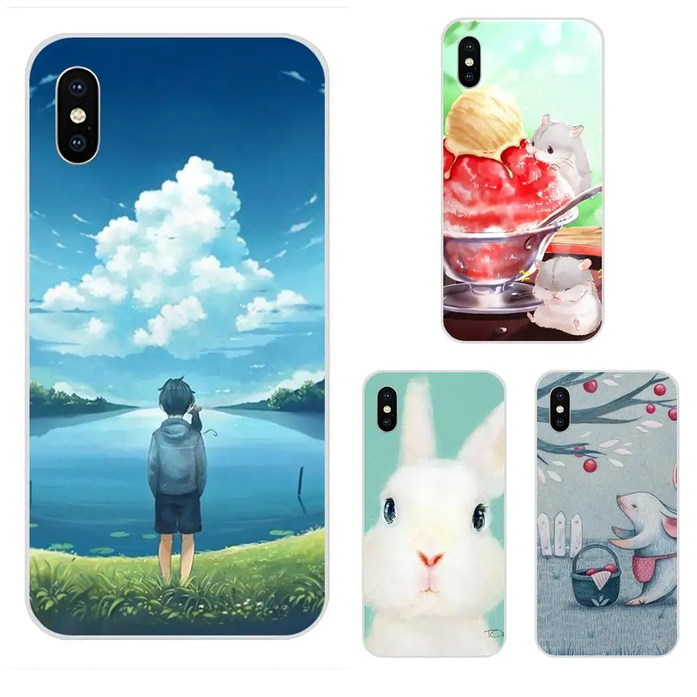 Для Xiaomi Redmi Mi 4 7A 9T K20 CC9 CC9e Note 7 9 Y3 SE Pro Prime Go Play TPU Art Чехол чехол Кролик мышь Хомяк