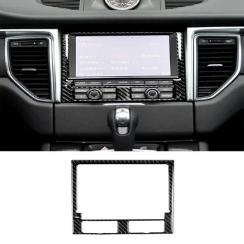 

Carbon Fiber Interior GPS Navigation Panel Cover Trim For Porsche Macan 15-18 Navigation Panel Cover Trim