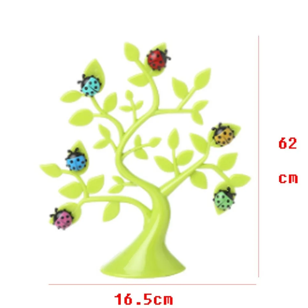 Мультфильм счастливое дерево настольное украшение сообщение примечание клип семья фото клип Божья коровка холодильник магнитные