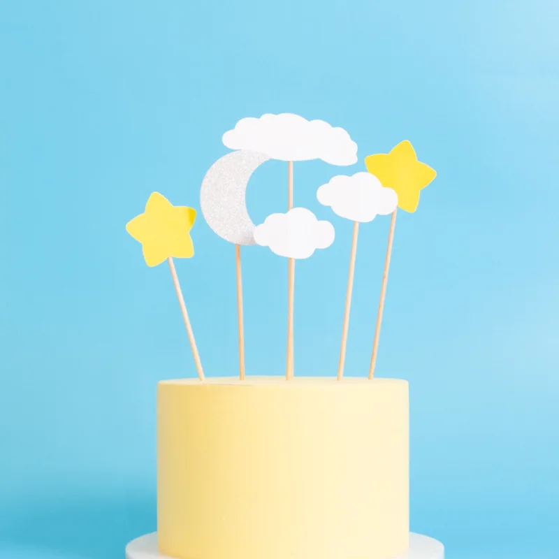 Cakelove Луна Звезда облако торт Топпер украшение день рождения подарки дети с днем