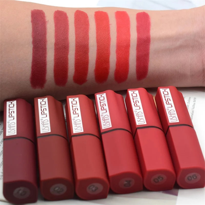 12 Colors Set Lipstick Beautiful Matt Moisturizing Mist Long Lasting Non-fading Easy To Color MakeupR1