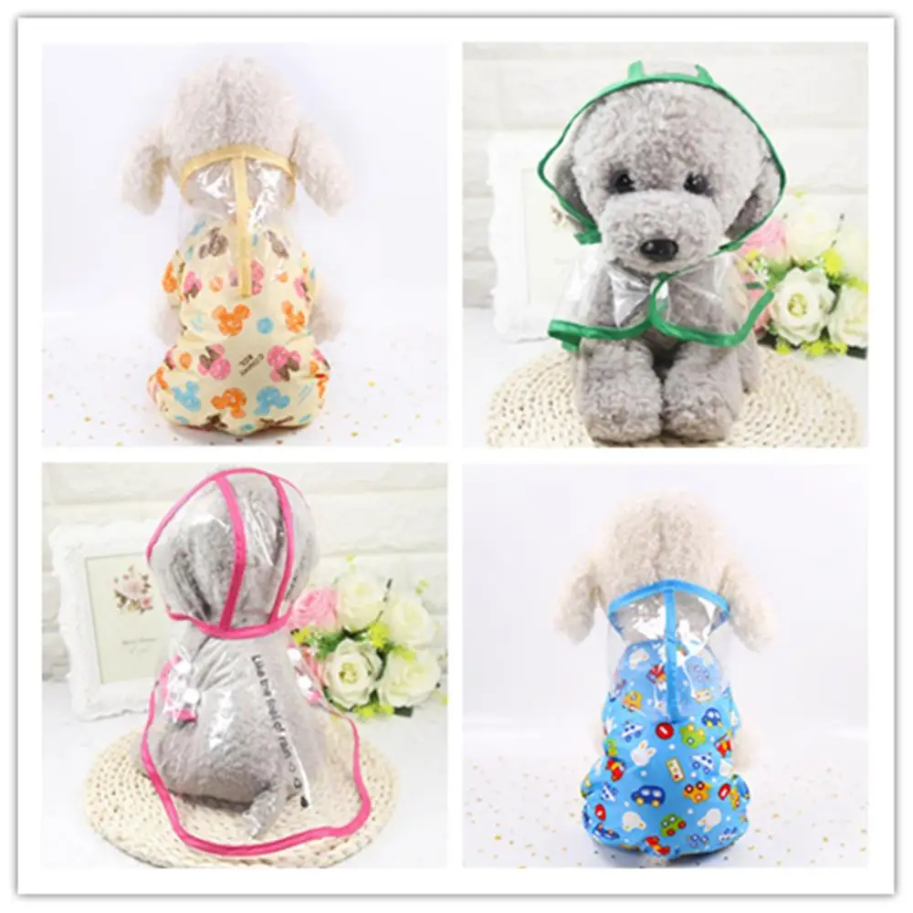 

Jumpsuit Jacket Pet Cloak Raincoat Teddy Waterproof Pet Dog Waterproof Transparent Kitten Outdoor Fashion Design