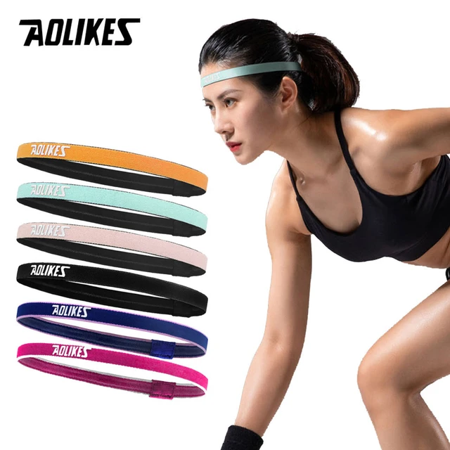 Cinta de pelo deportiva para hombre y mujer, cinta de correr, protección  para la frente, correr, Fitness, Yoga, Tenis, banda elástica para el sudor  - AliExpress