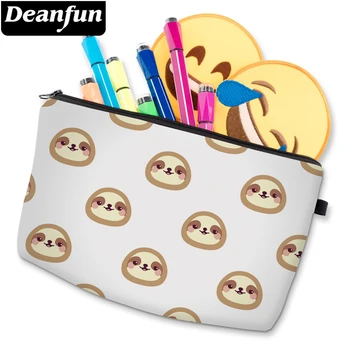 

Deanfun Cosmetic Bag Sloth Patterned Makeup Bag Cute Waterproof Toiletry Bags White Bags For Travel D52030