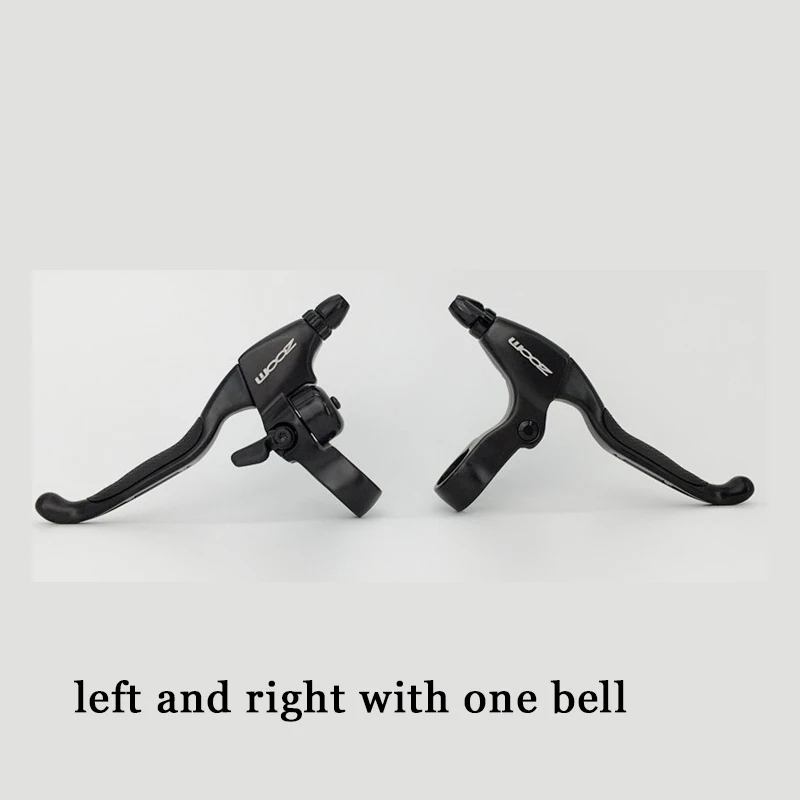 pair with bell ZOOM велосипедный DB-680 Задний дисковый тормоз черная Горная дорога MTB Электрический велосипед механический суппорт Дисковые Тормоза Велоспорт двойной тормоз - Цвет: pair with bell